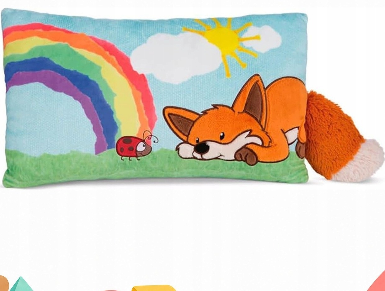 Plyšový Polštář Liška Fridalie 43X25 CM, Modrá Nici E-kniha