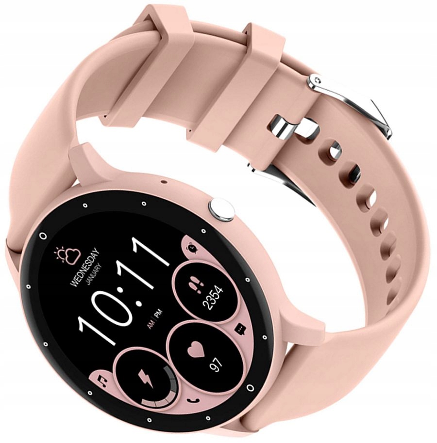 Dámské Chytré Hodinky Rubicon RNCF16 SMARUB265 Hovory Trénink Sen Sms Puls Box