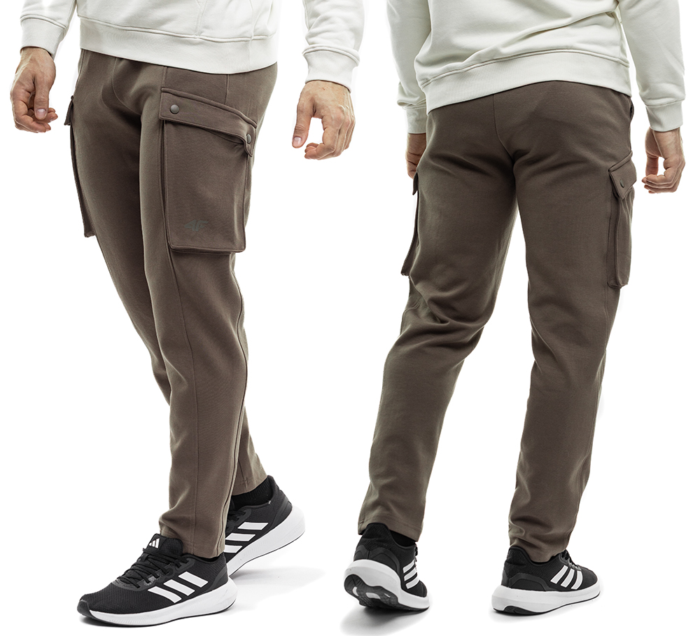 Pánské teplákové kalhoty 4F Sportovní tréninkové tepláky Velké kapsy vel XXL