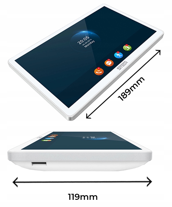 ZESTAW WIDEODOMOFON 5TECH VERUS ONE MONITOR DOTYKOWY WiFi 8' APLIKACJA TUYA Kod producenta Wideodomofon 5Tech Verus 84228C Natynk 4-żyły