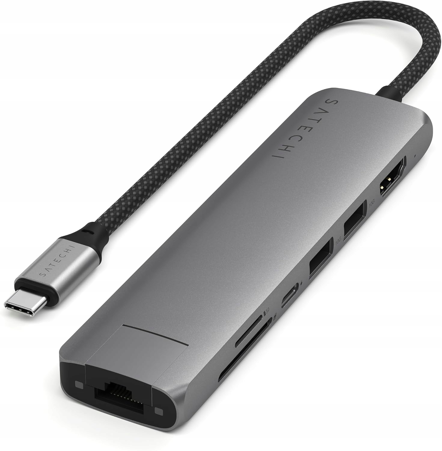 Usb Hub Satechi Usb-c Slim Multiport Adaptér 7V1 Ethernetový Adaptér Hdmi