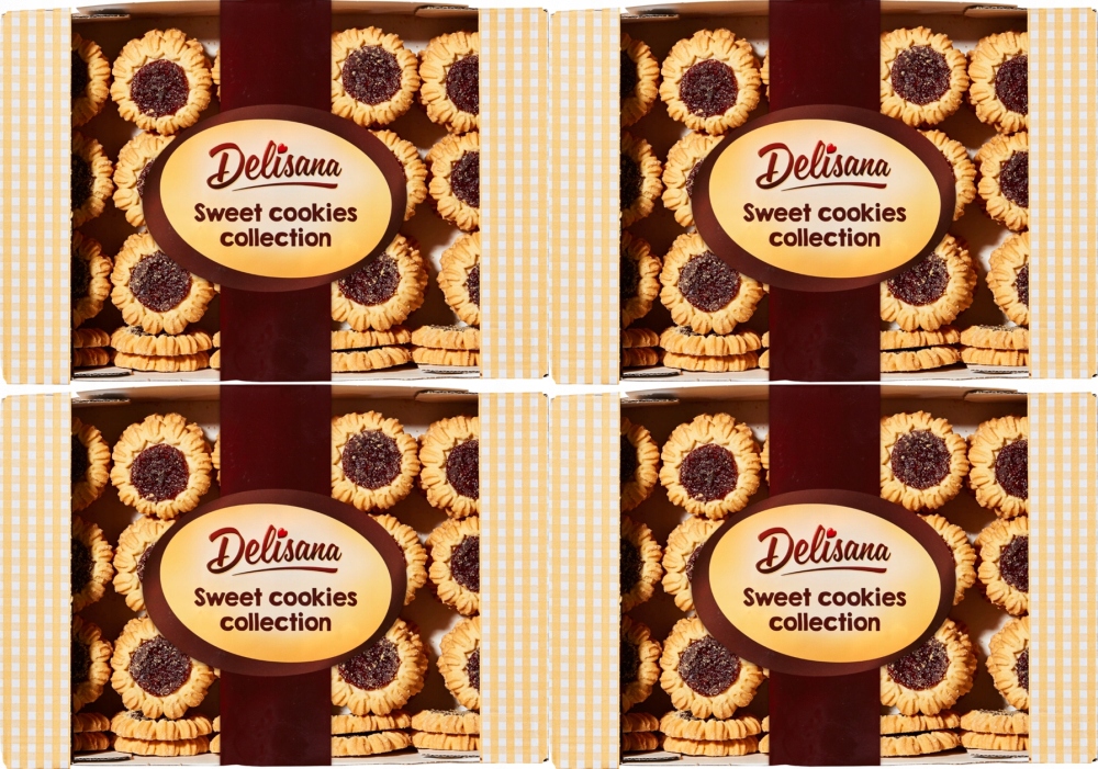 Delisana kruche ciastka Margaretki 1kg x4