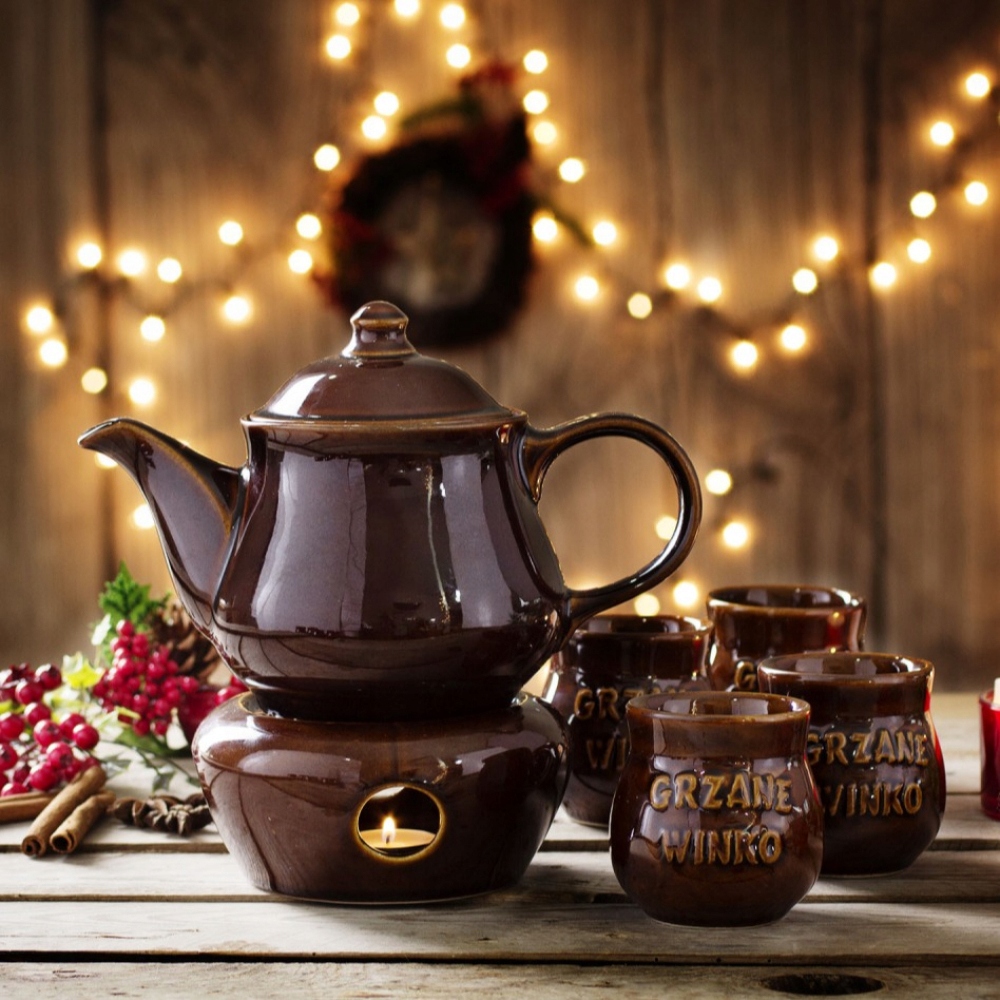 ZESTAW KUBKI DZBANEK do GRZANEGO WINA kamionkowy Kod producenta 5904204996105