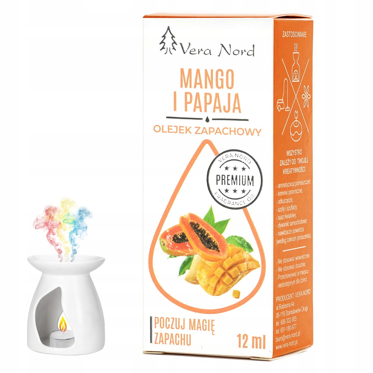 

Mango i Papaja olejek zapachowy Vera Nord