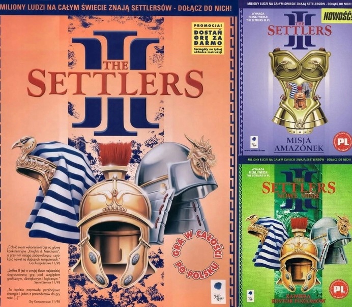 THE SETTLERS III 3 ZŁOTA EDYCJA PL + DODATKI KLUCZ GOG + GRATIS