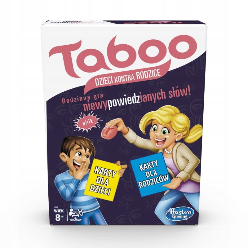 HASBRO Gra planszowa TABOO DZIECI KONTRA RODZICE 8+