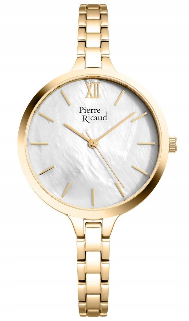 Nové Originální dámské hodinky Pierre Ricaud P22055.116FQ zlaté
