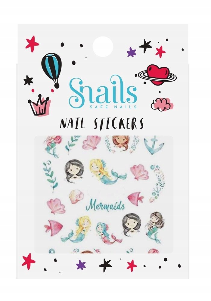 

Naklejki na paznokcie Snails Mermaids