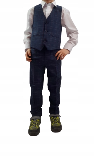 

Elegancki Garniturek Chłopięcy W Kratkę 98