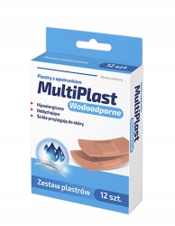 

Zestaw Plastrów MultiPlast Wodoodporne 12 szt