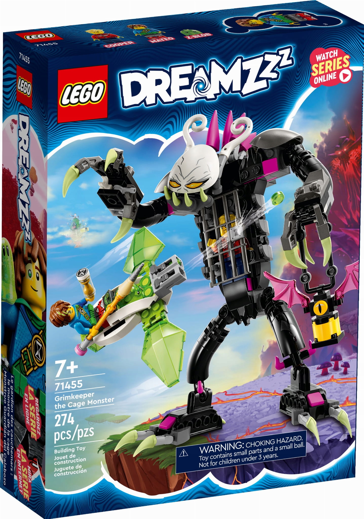 Lego 71455 DREAMZzz Klatkoszmarnik Sada kostek Lego
