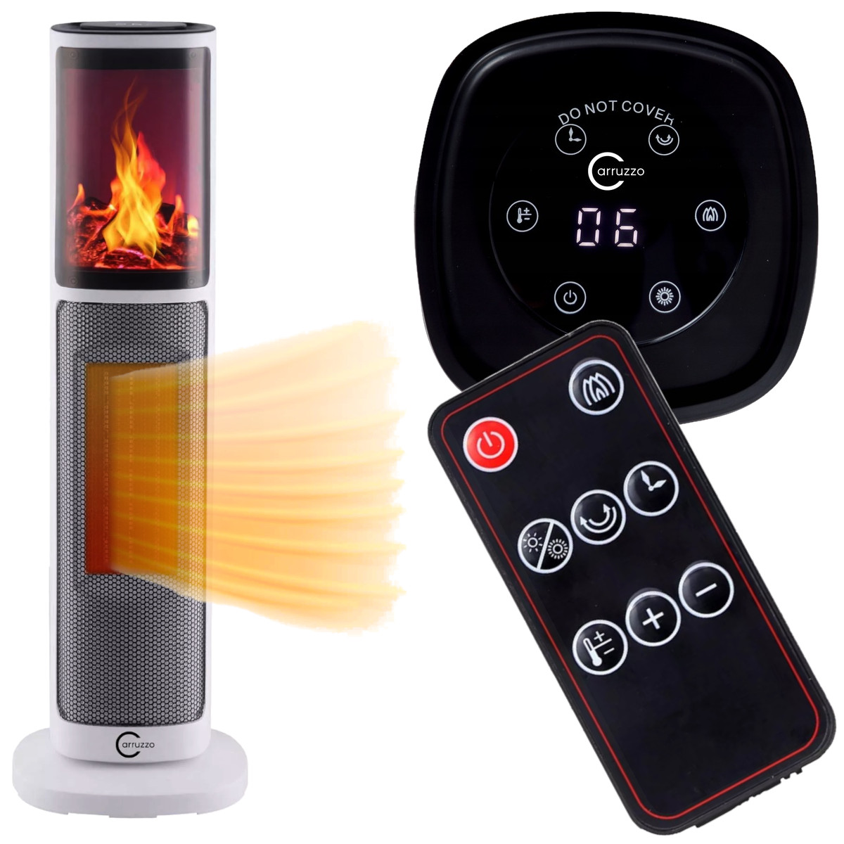 FARELKA GRZEJNIK ELEKTRYCZNY TERMOWENTYLATOR 2000W KOMINEK LED Liczba poziomów mocy 2