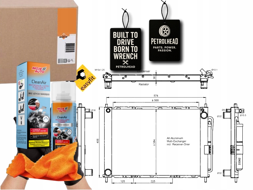 Kondenzátor Klimatizace Renault Clio Modu Twingo Wi #Petrolhead Pro+ Kit9