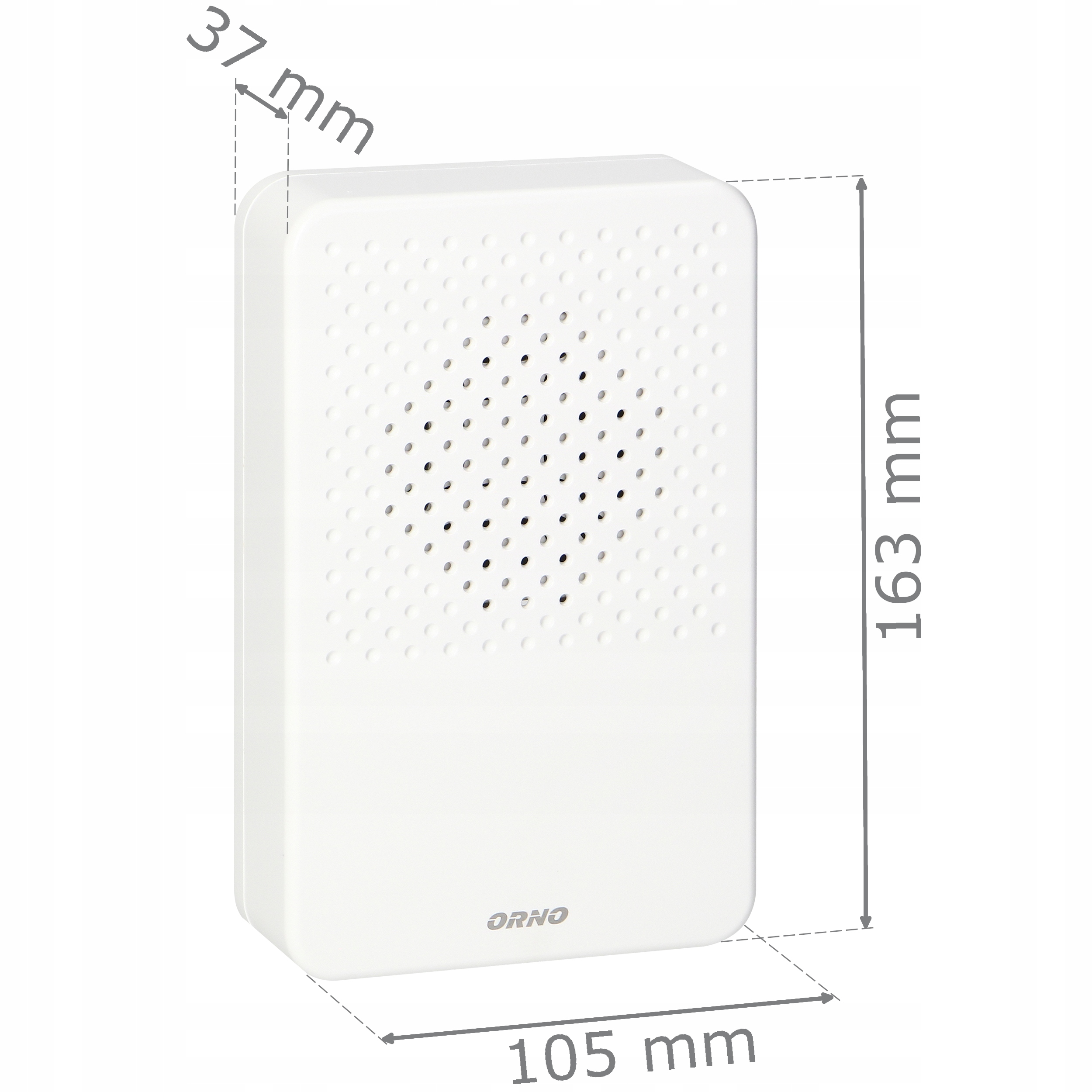 DZWONEK PRZEWODOWY DO DRZWI 230V REGULACJA 30-85dB Liczba melodii 1