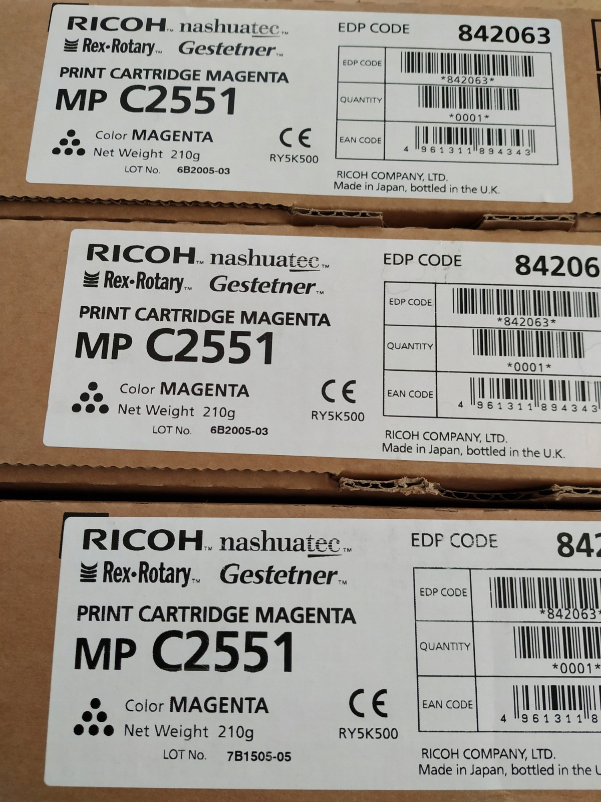 Ricoh Originál MPC2551 MPC2051 MPC2550 842063 veľký