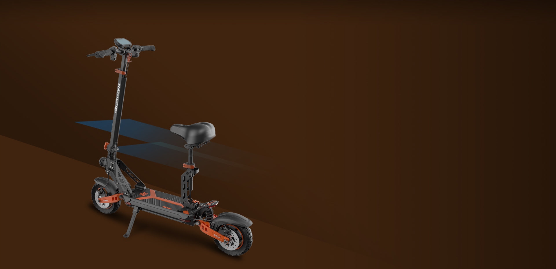 Składany Pojazd Elektryczny Kukirin G2 Max 1200W 48V 20AH 55KM/H 10"+Torba Waga 30 kg