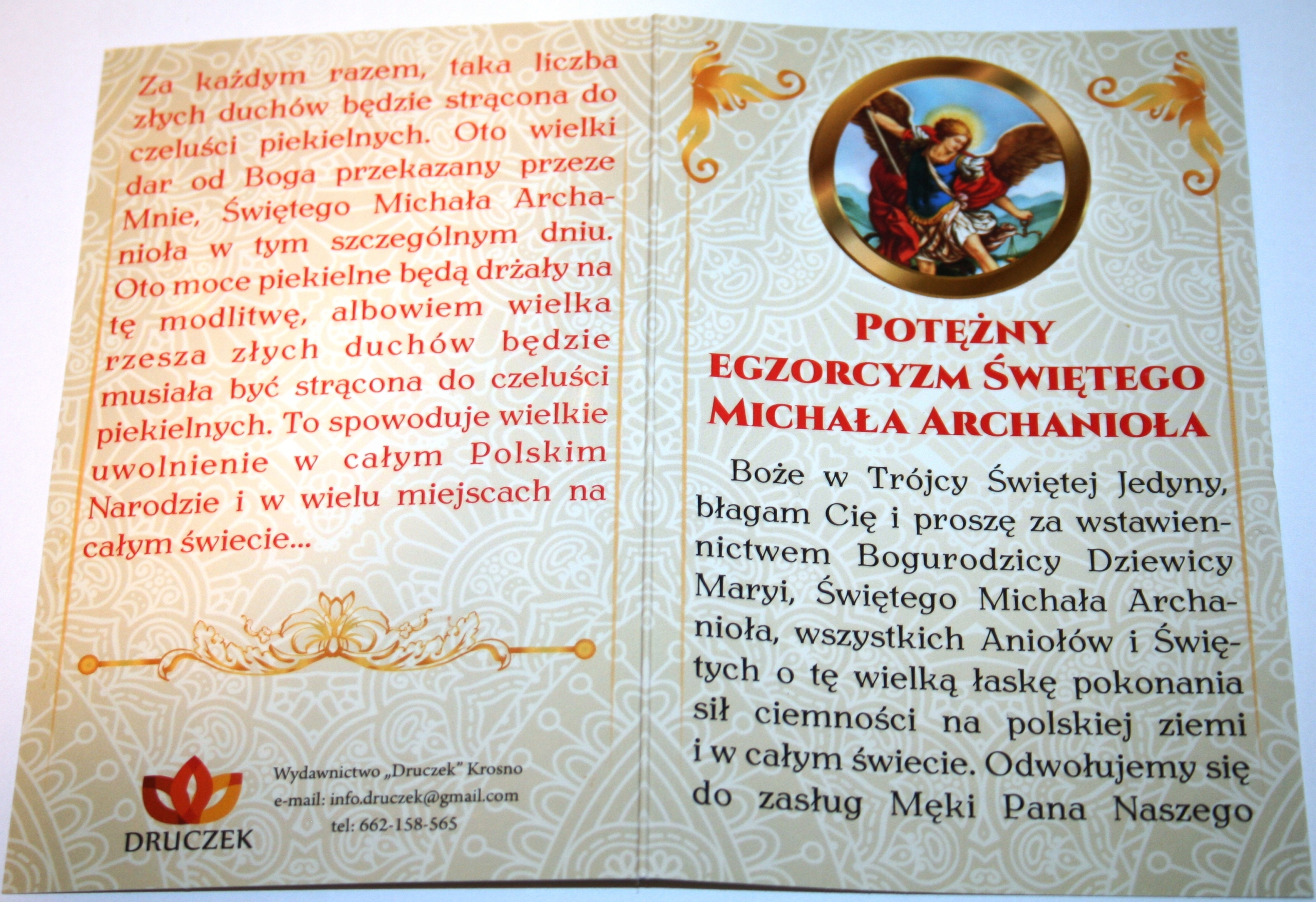 

Potężny egzorcyzm św. Michała Archanioła składanka