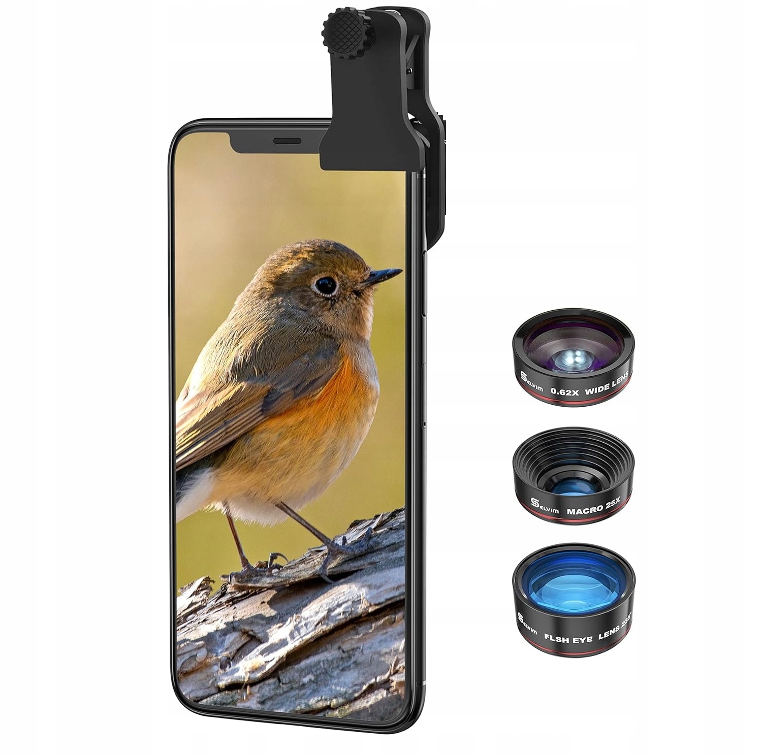 Objektivy Pro Telefonní Fotoaparát 0.62X 25X 235 Stupňů