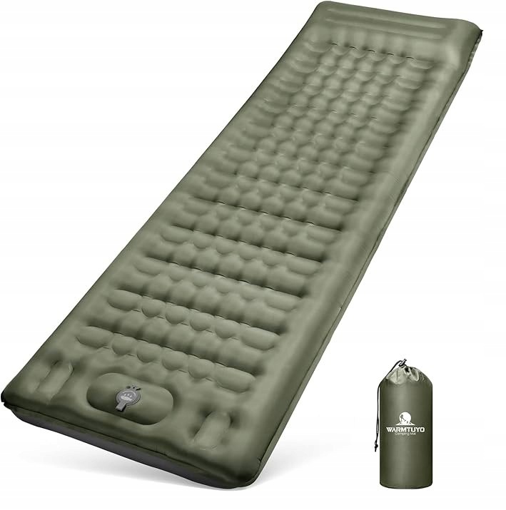 Warmtuyo Karimata kempingowa materac 200x70 cm zielony