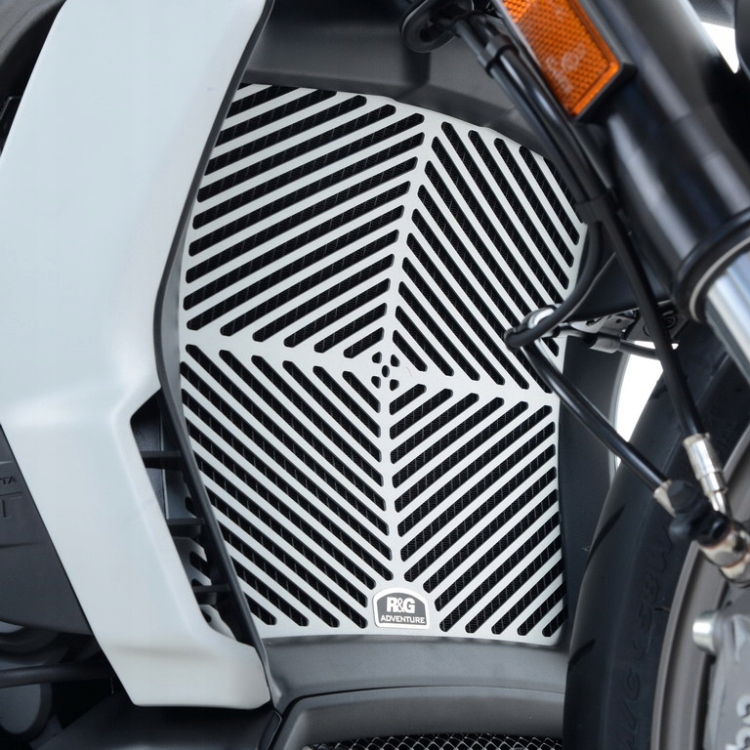 Ochranná mriežka chladiča R&g Racing Ducat X Diavel/S strieborná
