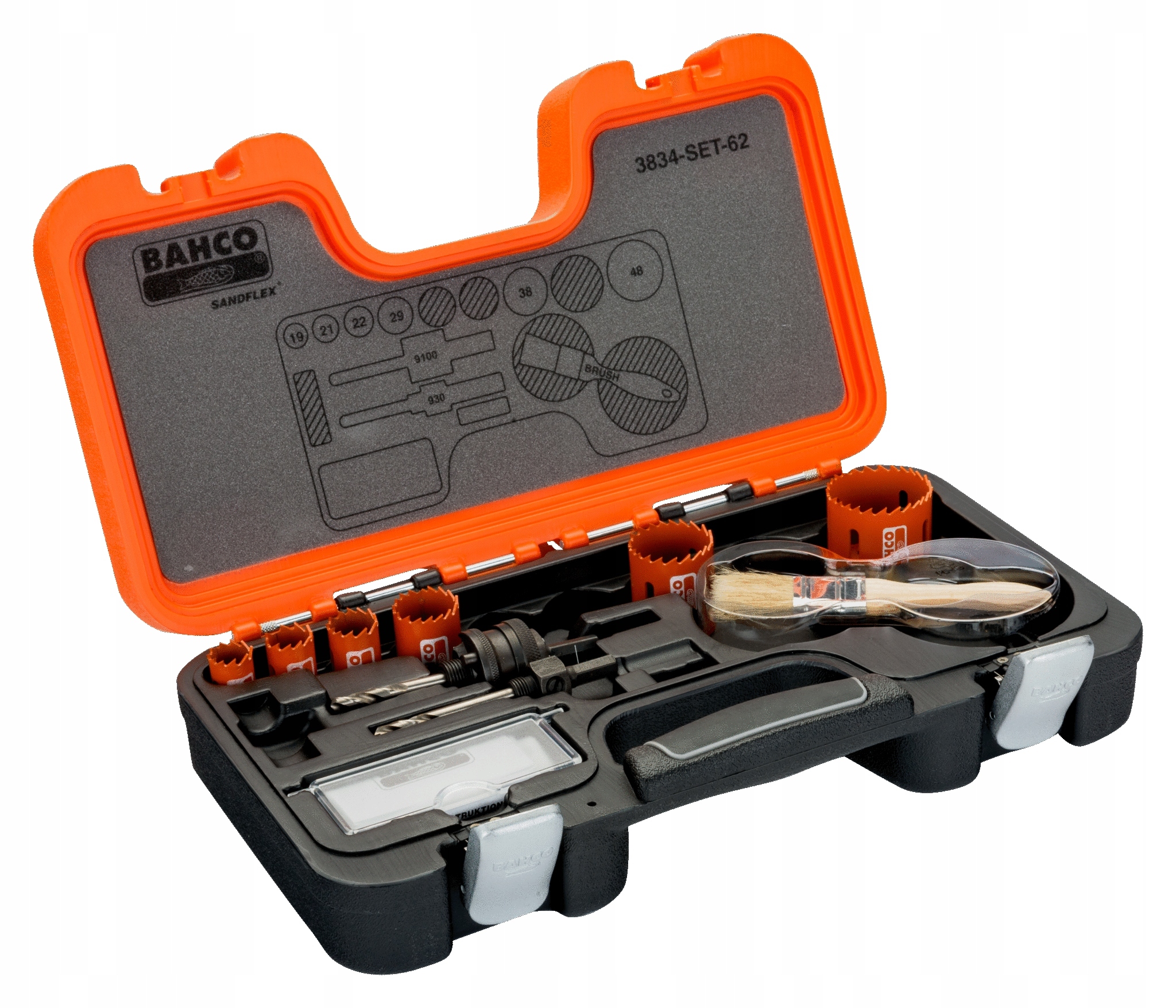 BAHCO 3834-SET-62 ZESTAW OTWORNIC SANDFLEX Marka Bahco