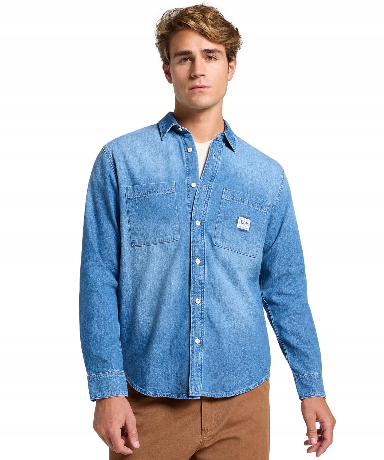 Košile Lee Worker Shirt 2.0 112364148 Mid Denim S