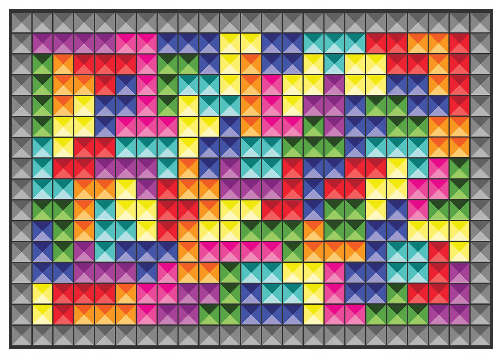 Fototapeta Abstrakce Tetris pixely mozaika geometrie 400x280 lepidlo