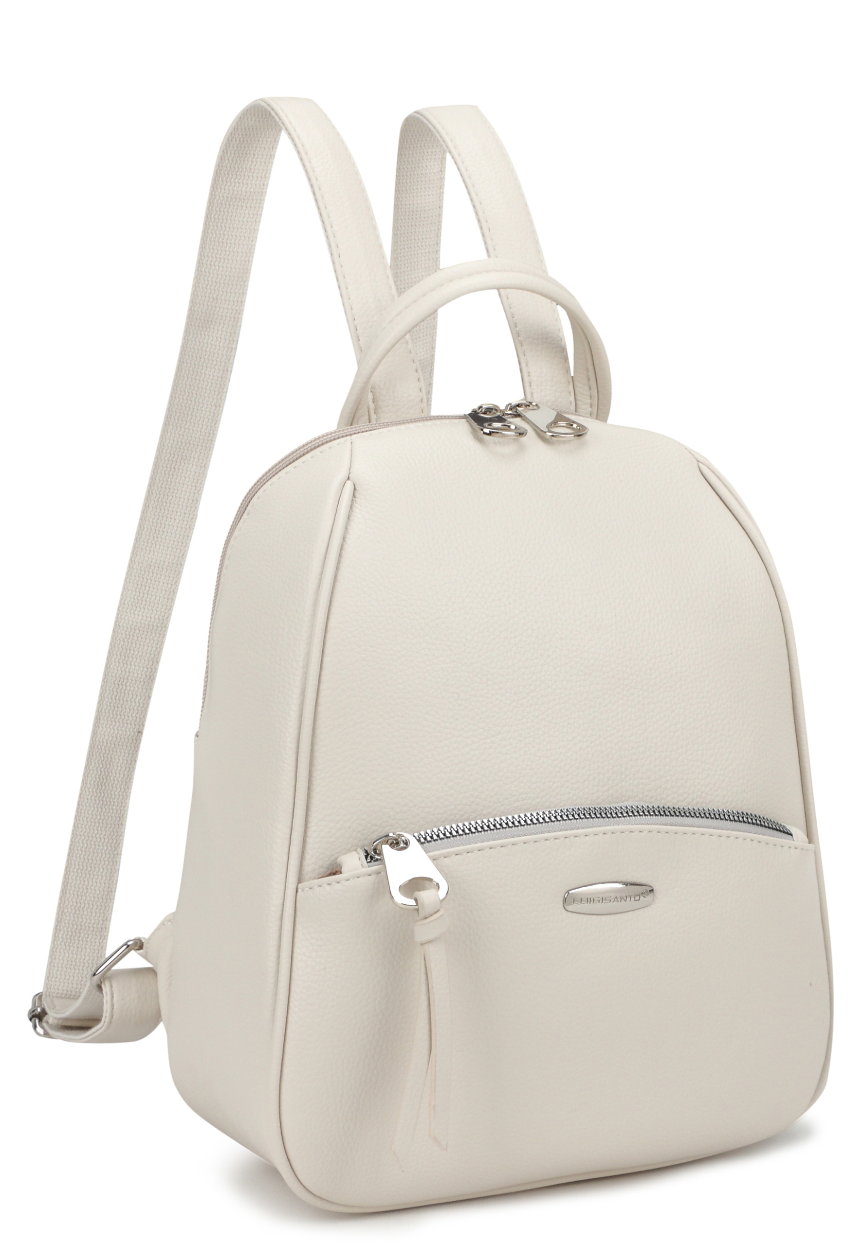 

Miejski Plecak Luigisanto Skóra Eko Jasny Szary