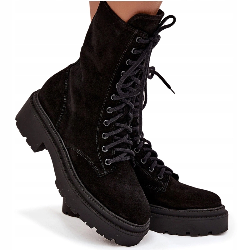 Kotníkové Boty Semišové Zateplené Zipem Zazoo 4213 Černé 40