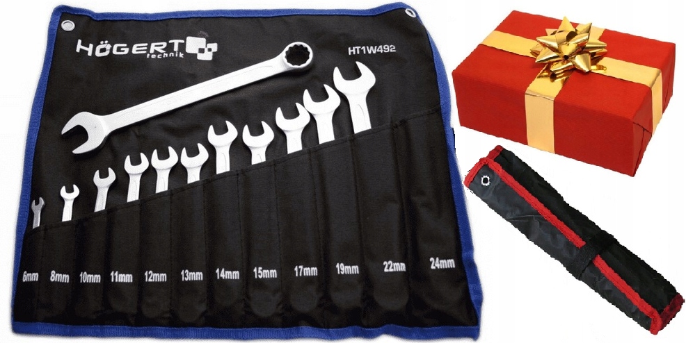 

Zestaw Klucze Płasko Oczkowe 6-24mm CVr 45 Hrc C40