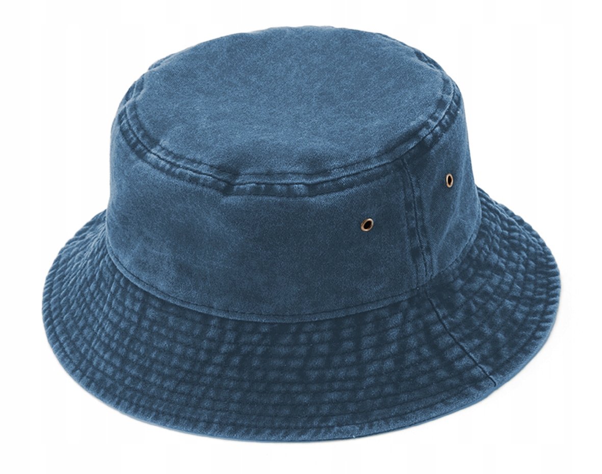 Letni KAPELUSZ rybacki vintage GRANAT 100% bawełna