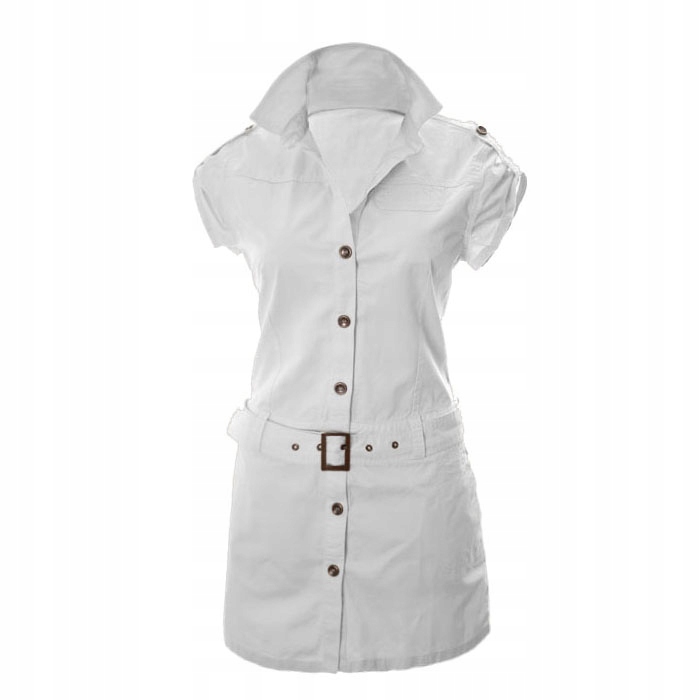 

Szmizjerka damska sukienka Bawełna 40/42 L Biała