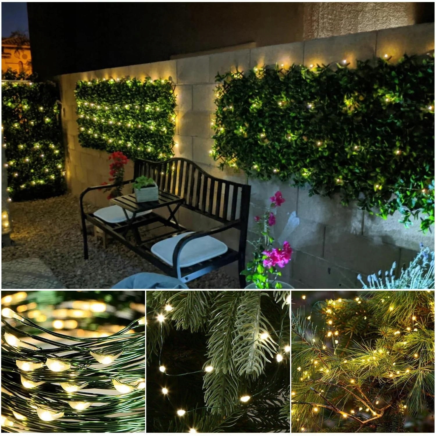 ERWAWEE Światełka Wodoodporne Świąteczne Girlanda Świetlna 100m 1000 LED — miniatura 7