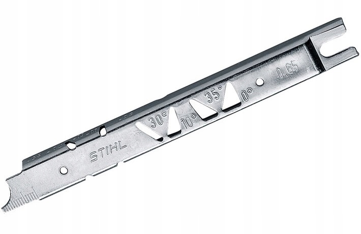 

Przymiar kątowy kontroli ostrzenia łańcuchów Stihl