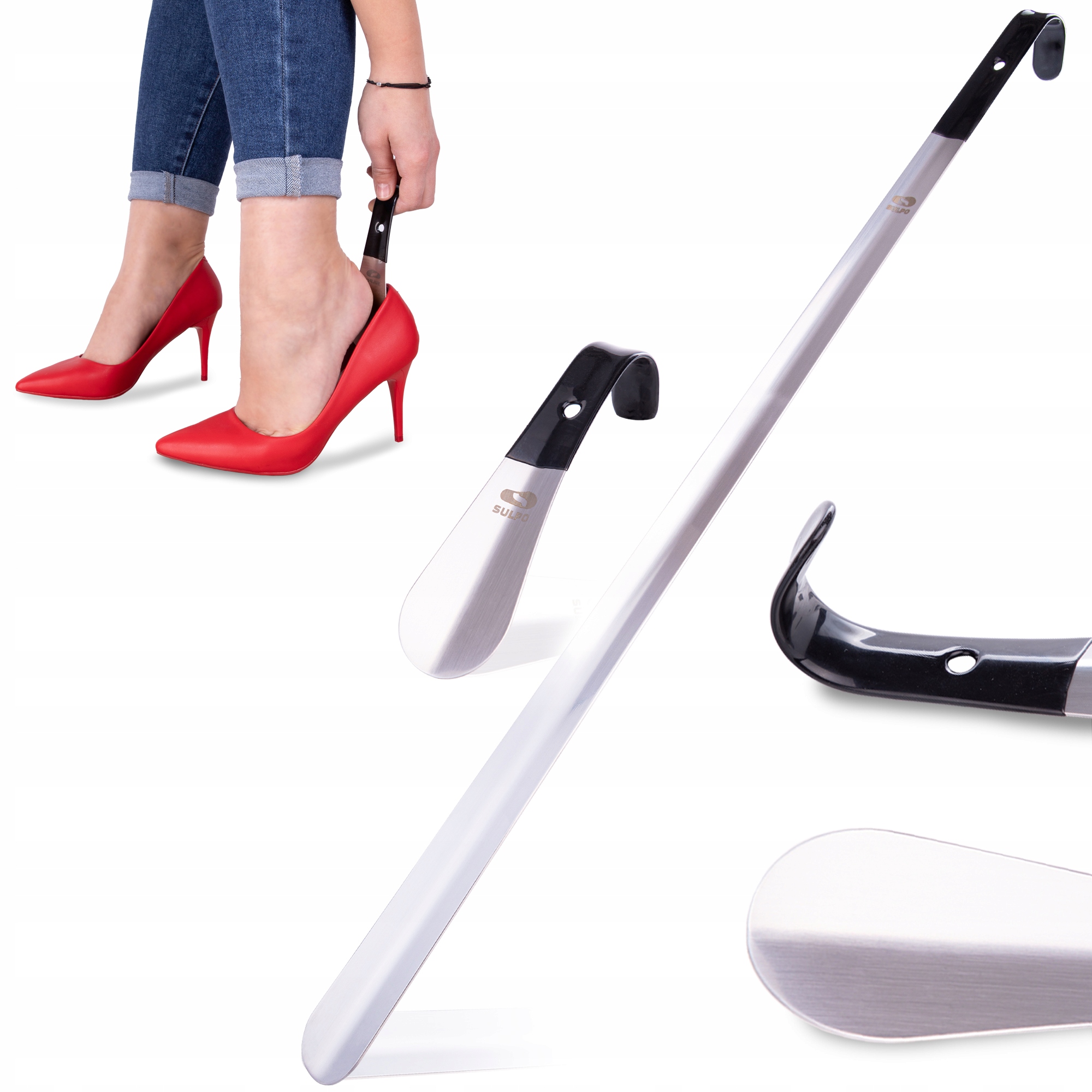 

Zestaw łyżka do butów metalowa 72 cm 15 cm