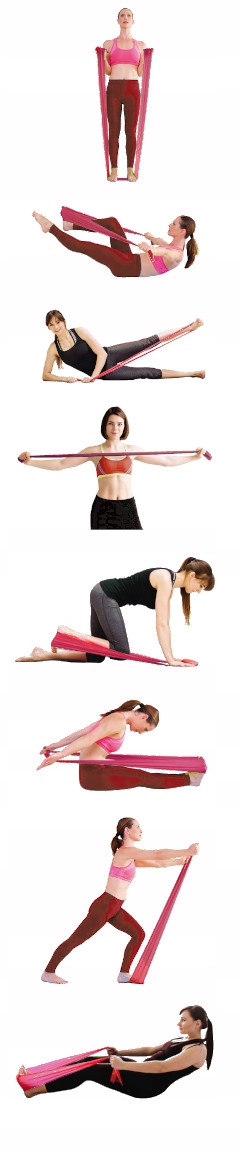 3szt Gumy do ćwiczeń z oporem treningu mięśni 2m Model 2m SŁABY