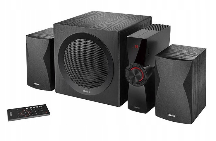Zestaw Głośników 2.1 Komputerowe Aux Bt Czarne 45W Edifier CX7