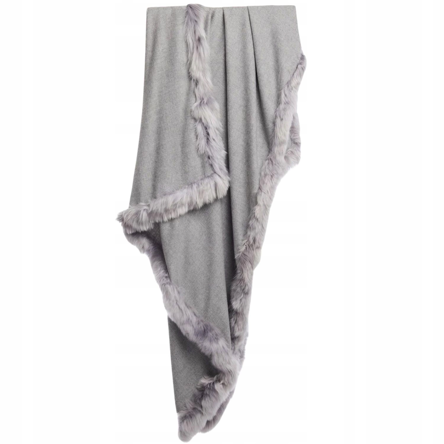 Dámský šátek Alpaca 100% vlna z alpaky, šedý, dlouhý, měkký, 180 x 65 cm