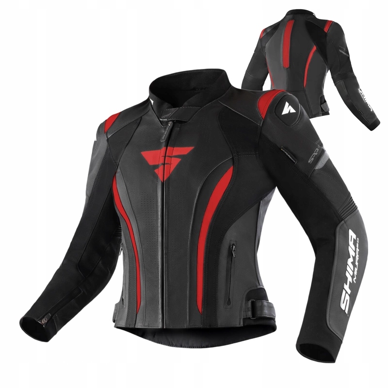 Dámska motocyklová bunda Shima Miura 2.0 Black Red Darčeky