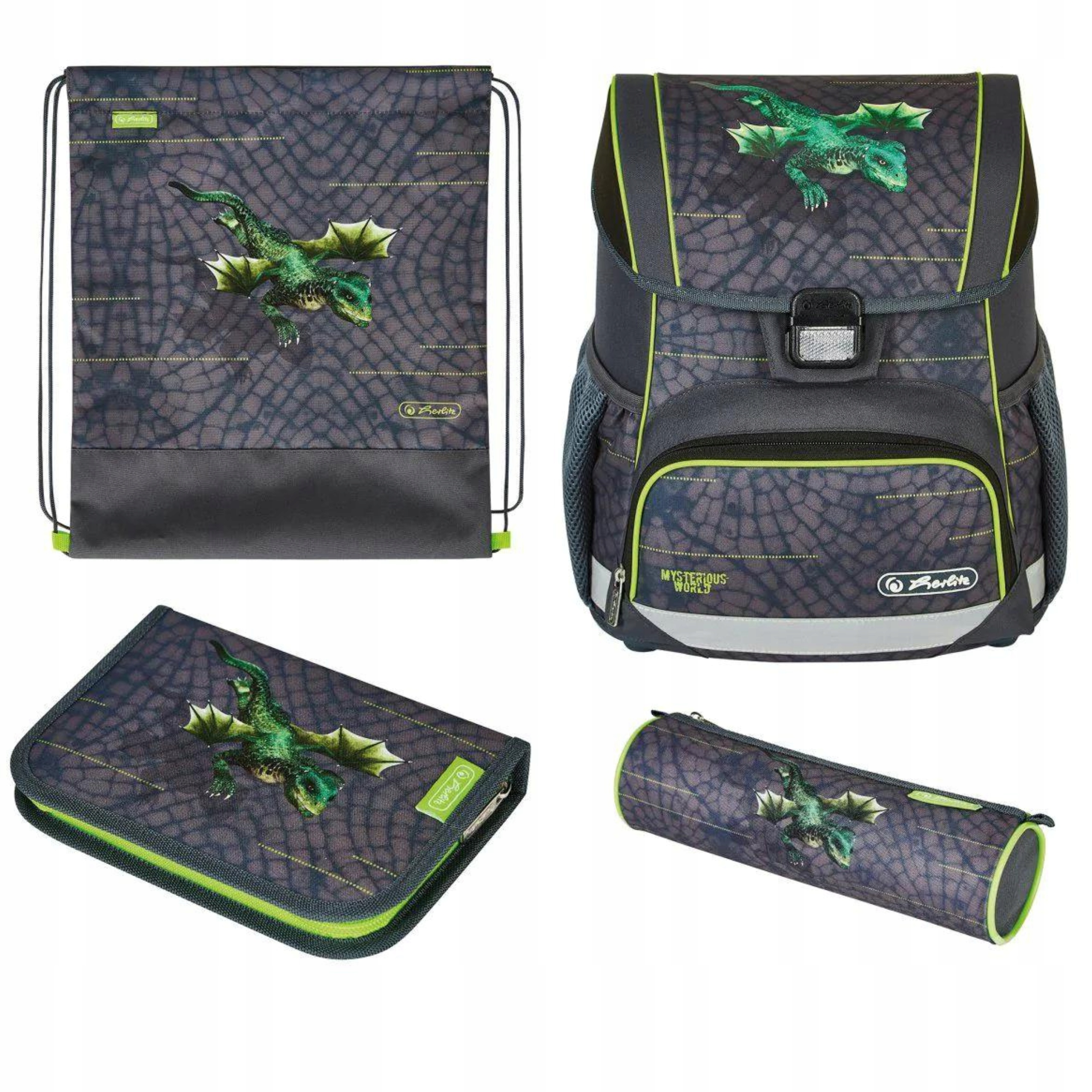 Plecak szkolny zestaw Herlitz Loop Dragon Quest