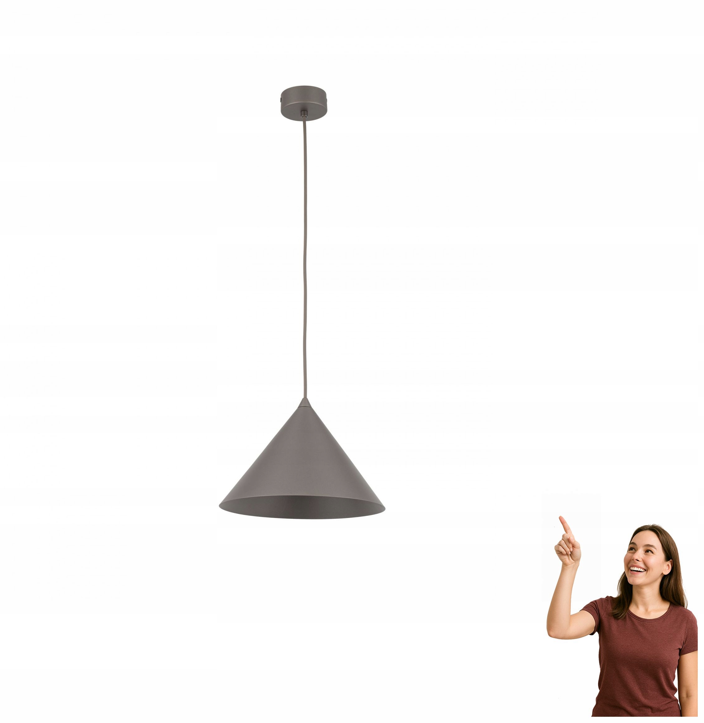 Závesná lampa Cono M New Brown 11376 Tk Lighting