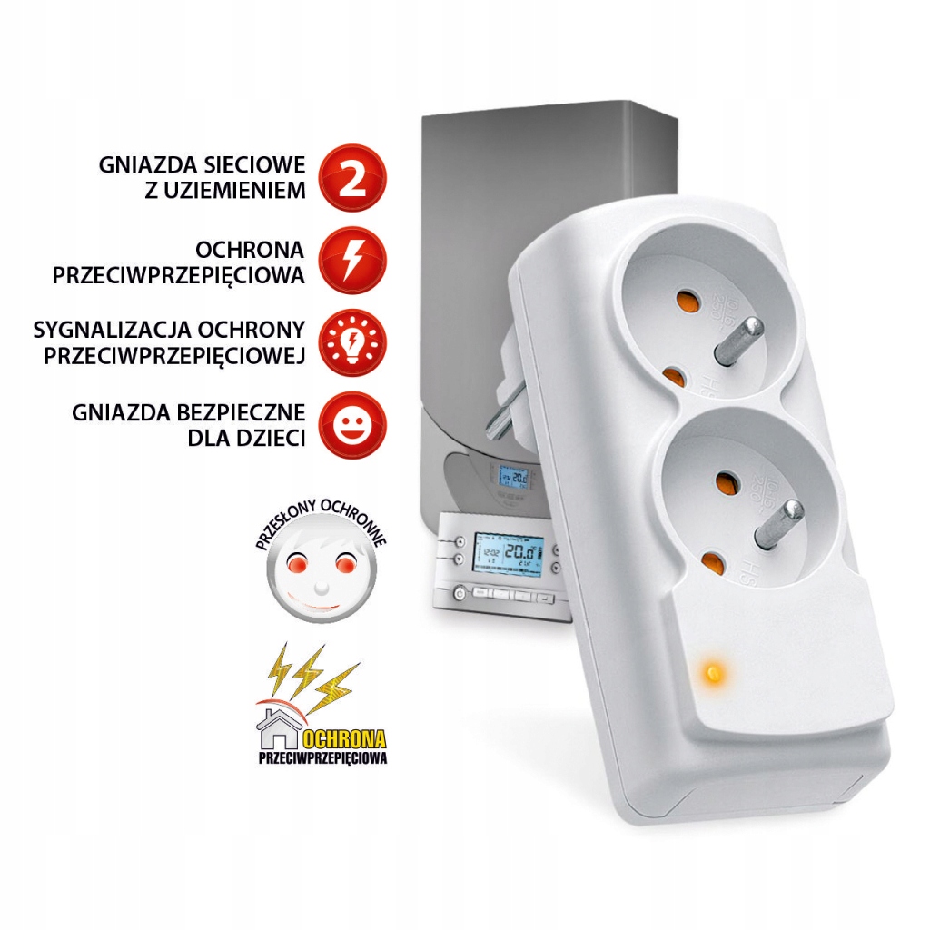 Filtr Przeciwprzepięciowy Acar Mini Co szary W0269 New 16A!