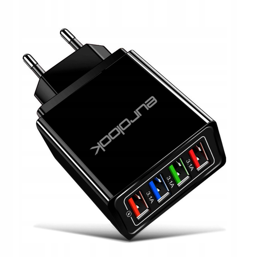 Szybka Ładowarka Sieciowa do Telefonu 4xUSB 3.5Ax4