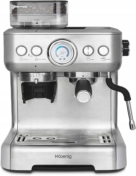 Automatický automatický kávovar H.Koenig EXPRO980 1620 W stříbrný/šedý