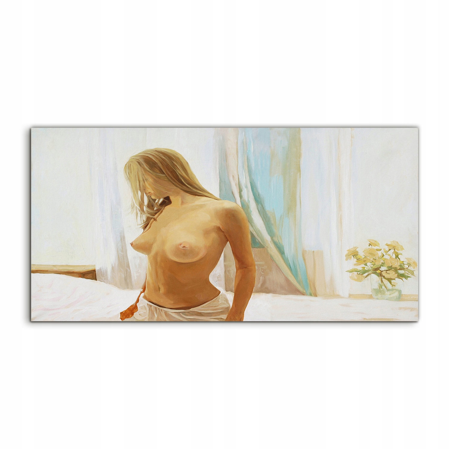 Akrylový fotoobraz 120x60 na stenu Ráno Dievča