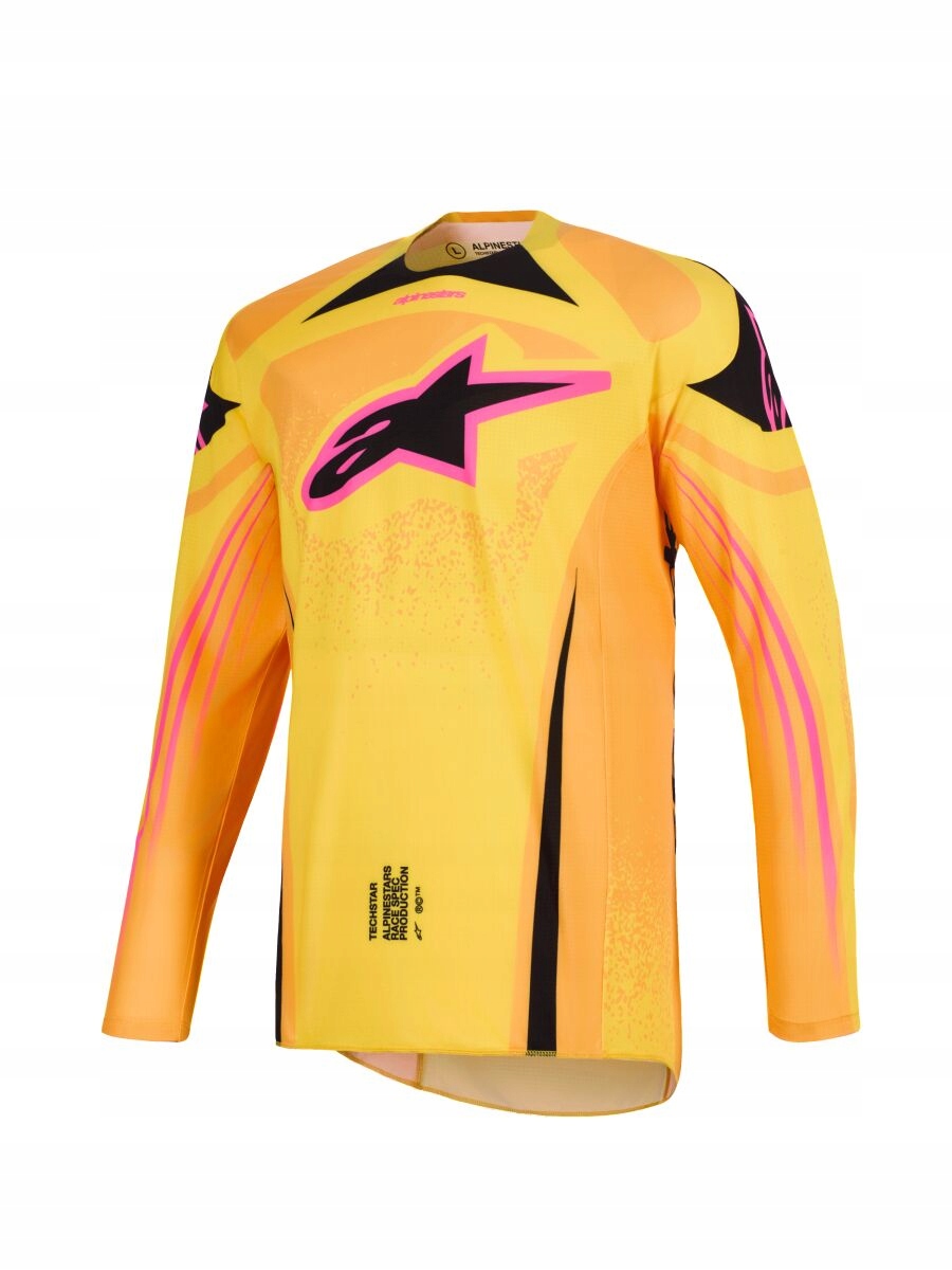 Mikina Na Cross Alpinestars Techstar Nomur Or/ylw/pnk 2XL 3761026-4008-2X