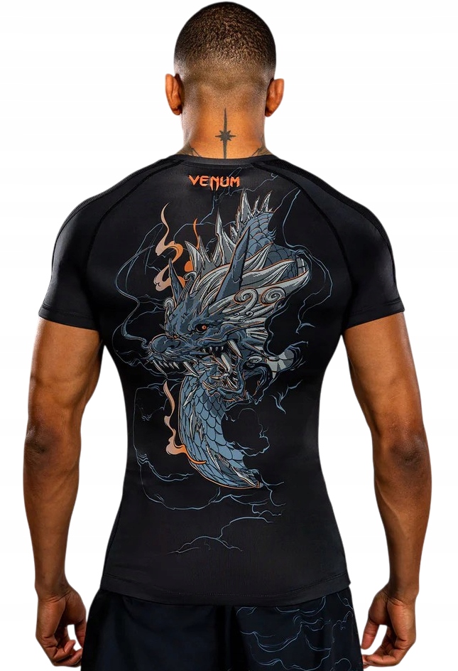 Venum Rashguard Krótki Rękaw Short Sleeve Thunder Dragon L