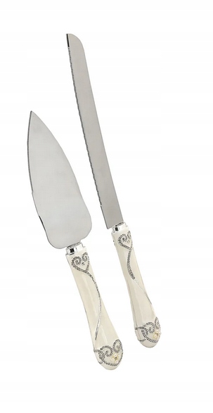 Sada Lopatka na dorty, Nůž , sada na dorty, elegantní zdobený Dárek