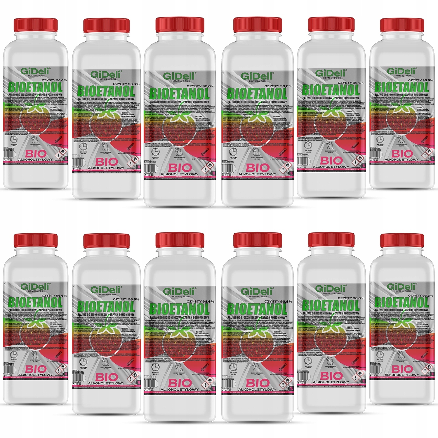 Bioetanol do krbu 12x 1L vôňa jahody biopalivo