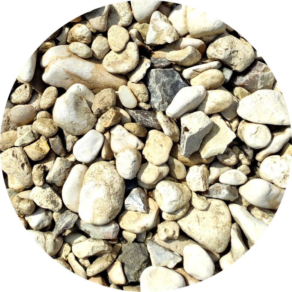 Kámen oblázek starožitný světle béžový zahradní Mocca Ekry Sahara 24 kg